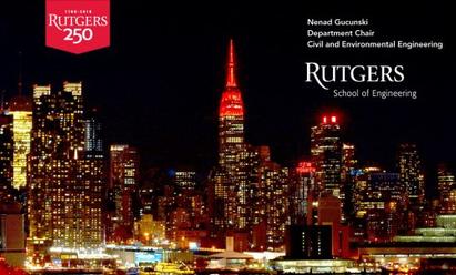 Happy New Year! regards from Rutgers 250th's birthday illuminated in New York city