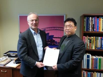 MOU between CNU Architectural Eng. and Rutgers Univ. Dept.of Civil and Environment Engineering.